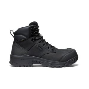 Men's Evanston 6 Waterproof Boot (Carbon Toe)  |  Black/Black