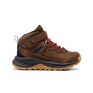 Little Kids' Hightrail Waterproof Hiking Boot | Dark Earth/Garnet